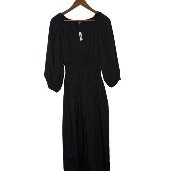 Madewell V-Neck Balloon-Sleeve Maxi Dress - Picture 5 of 9